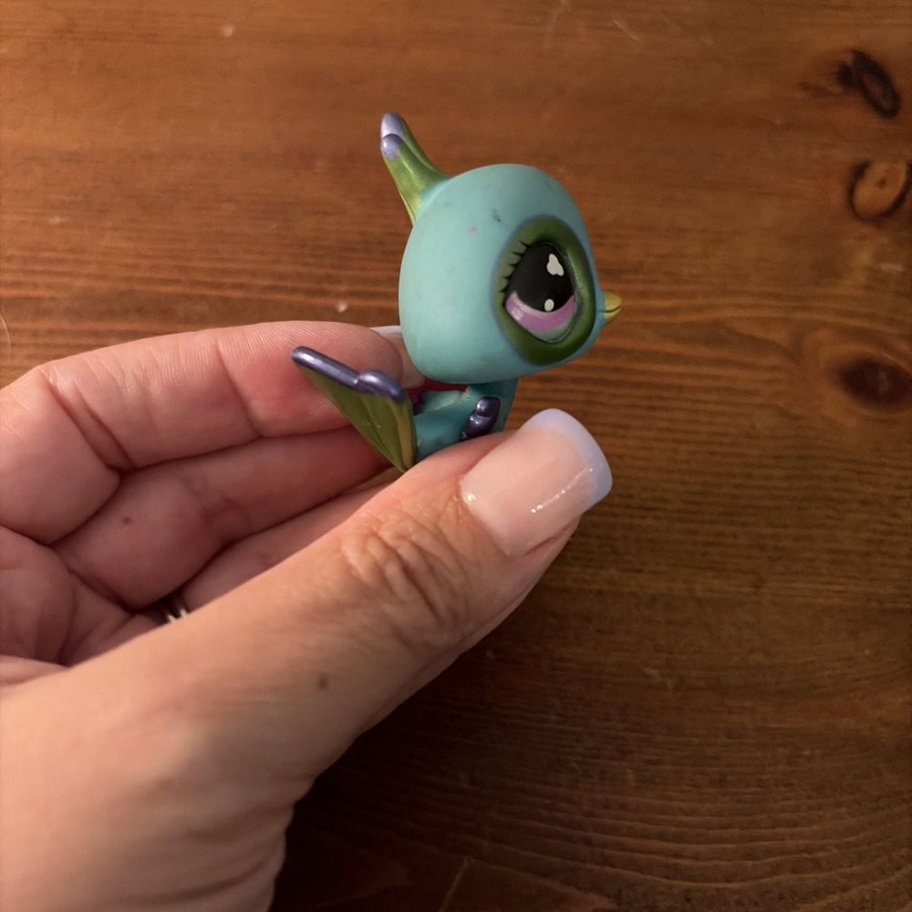 PEACOCK BIRD #869 - Authentic Littlest Pet Shop - Hasbro LPS Shimmer - Picture 3 of 6
